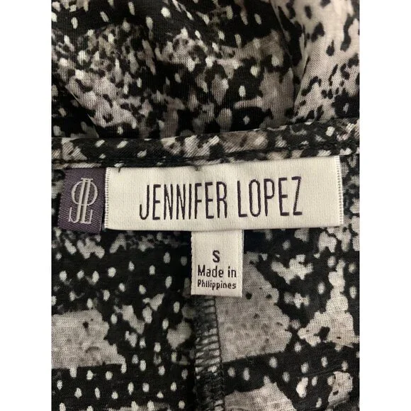 Jennifer Lopez Womens Small Snake Print Blouse With Keyhole Neckline Small - Picture 6 of 13
